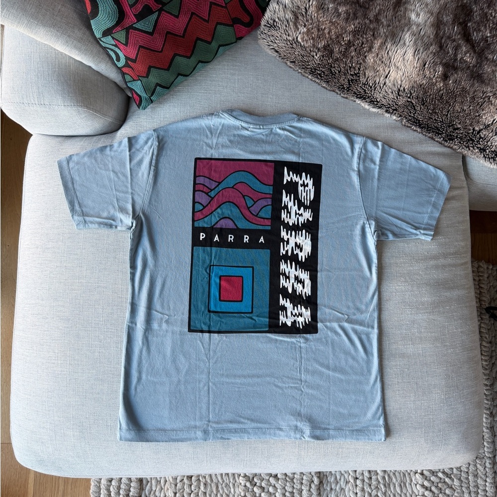 Parra Light Blue Wave Graphic Tee - Picture 5 of 7